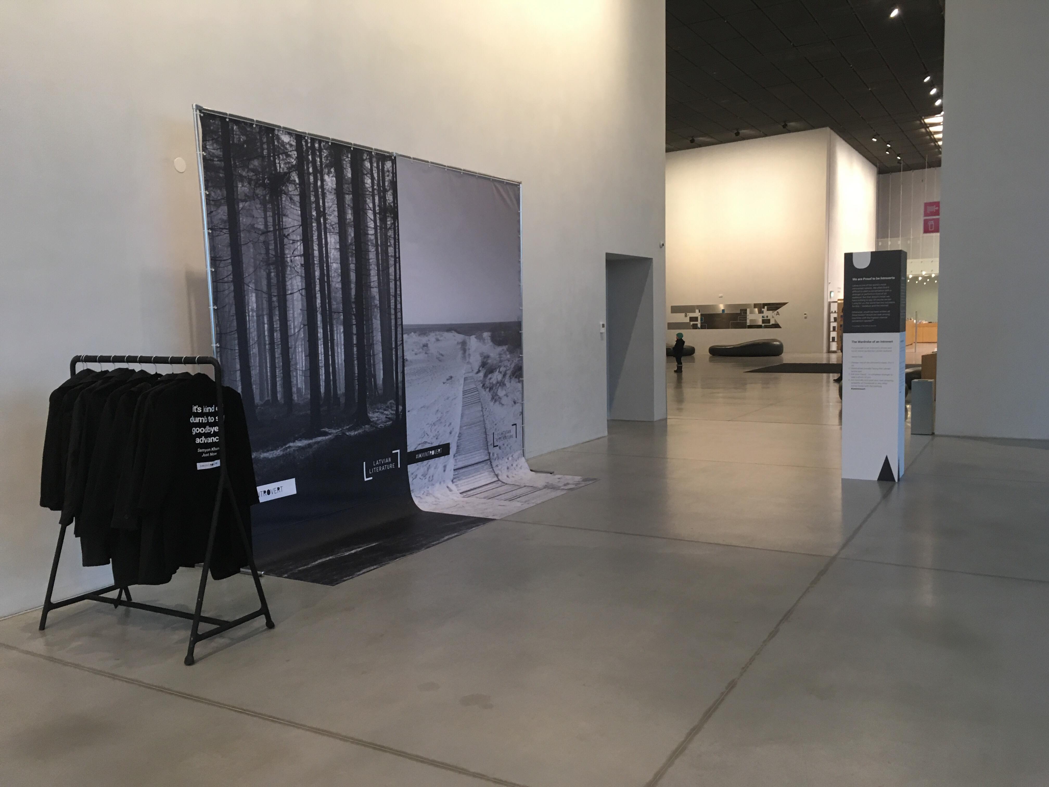 On 10th November, Estonian National Museum (Esti Rahva Muuseum) in Tartu opened
an exhibition dedicated to the Latvian Literature promotional campaign
#iamintrovert. For eight days, the museum is celebrating “The Latvian Days”
marking the cent