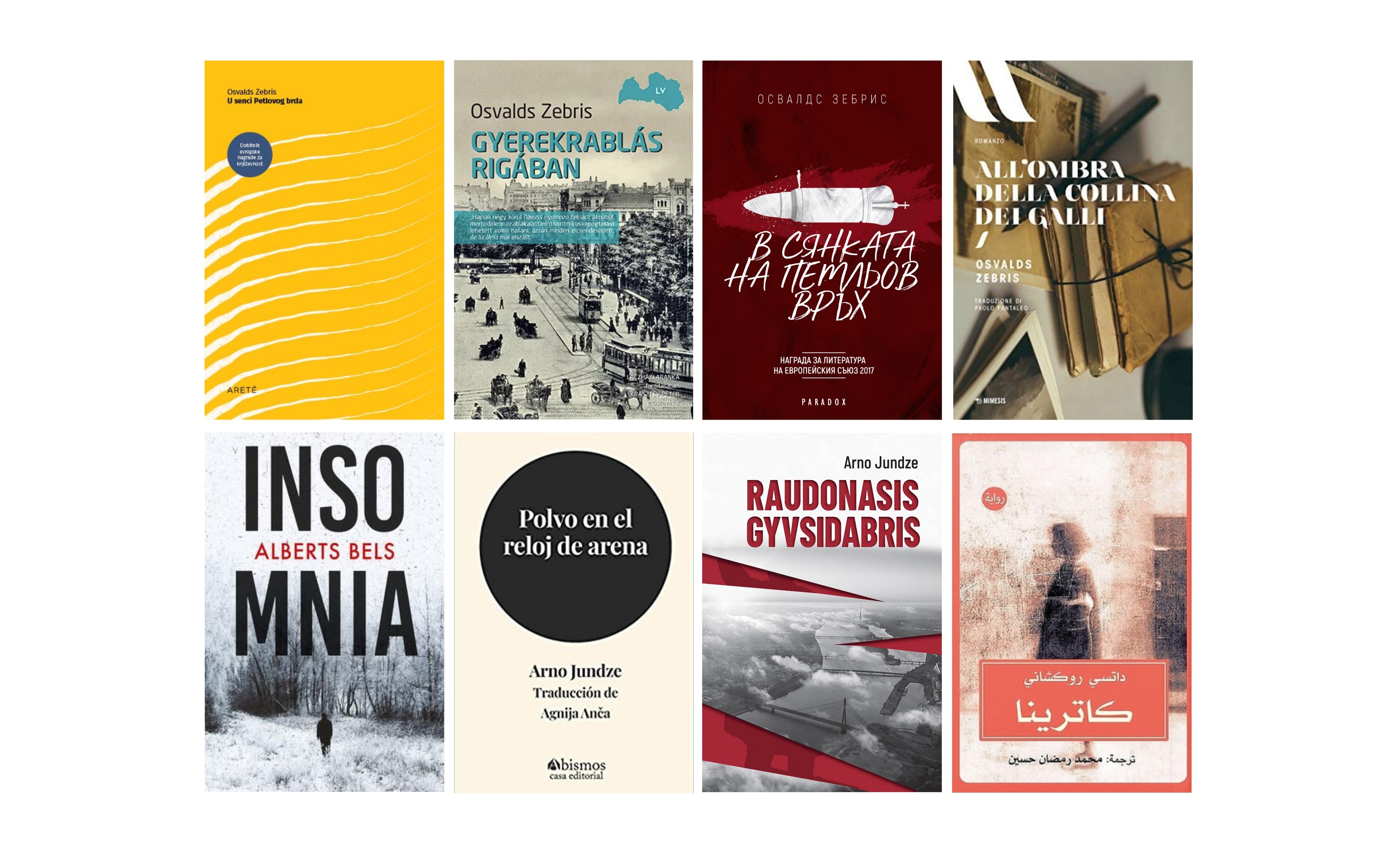 Osvalds Zebris’ novel “In the Shadow of Rooster Hill” has been published
in Italian, Bulgarian, Hungarian and Serbian; Dace Rukšāne’s novel “Why
Did You Cry?” has been published in Arabic, while an English translation o